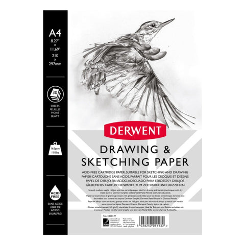 Derwent drawing & sketching paper 165g 30ark PRE ORDER
