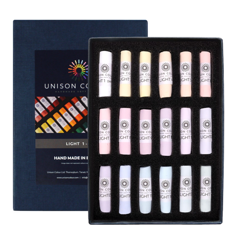 Unison Colour light tørre pasteller 18 stk PRE ORDER