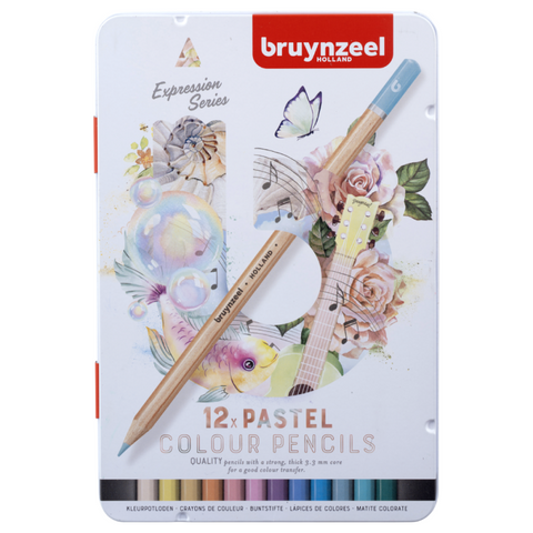 Bruynzeel Expression Pastel fargeblyanter 12stk PRE ORDER