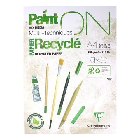 Clairefontaine paint on recycle 250g 30ark PRE ORDER