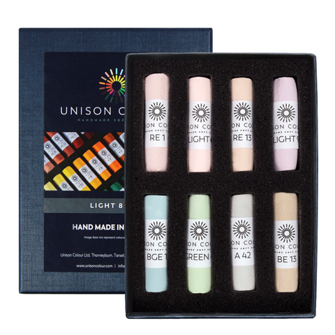 Unison Colour light tørre pasteller sett 8stk PRE ORDER