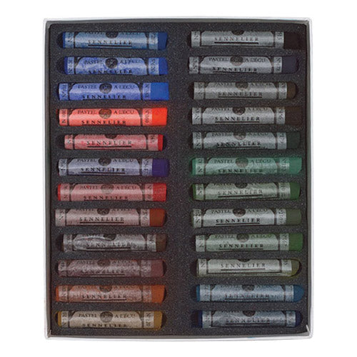 Sennelier dark colours sett med tørre pasteller 24 farger PRE ORDER