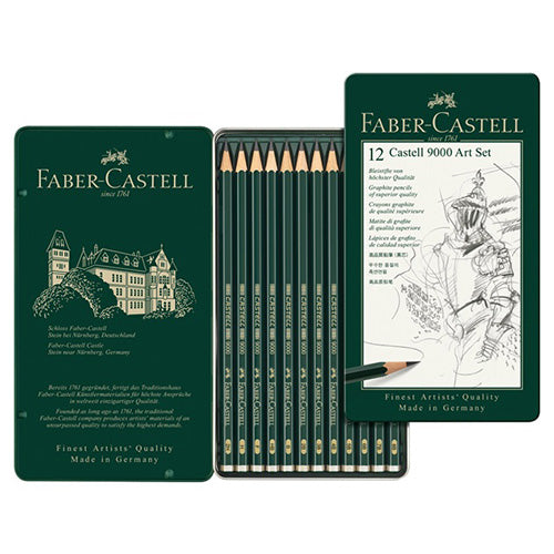 Faber-Castell 9000 blyant sett 8B-2H PRE ORDER