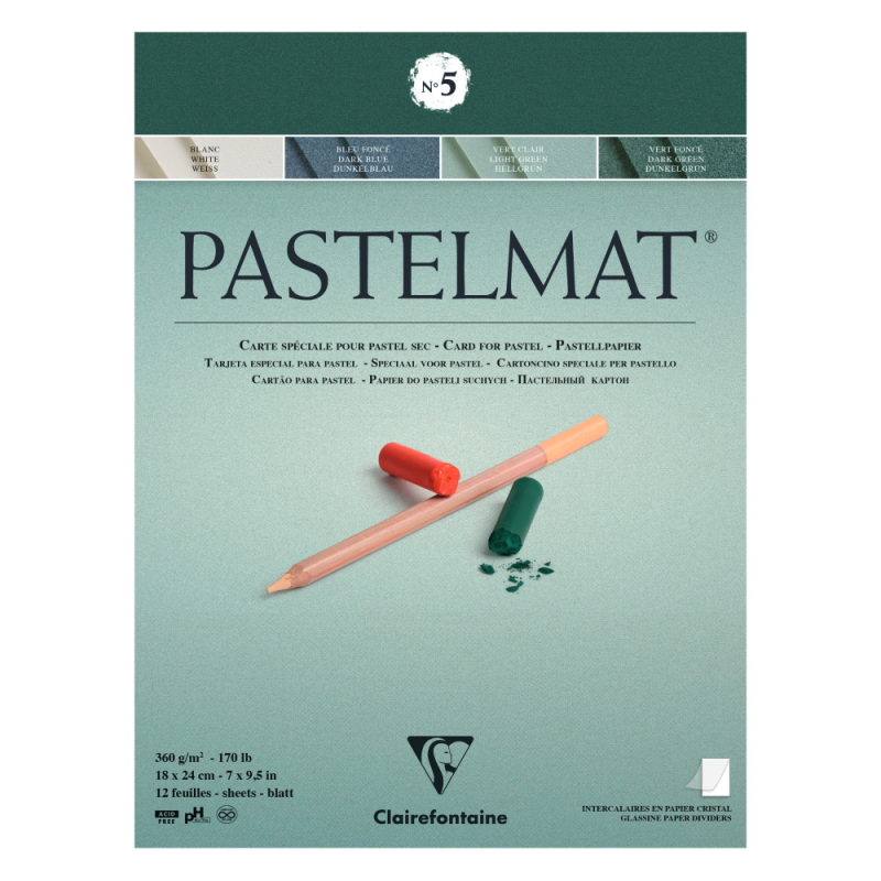 Clairefontaine, Pastelmat paper pad nr 5 PRE ORDER