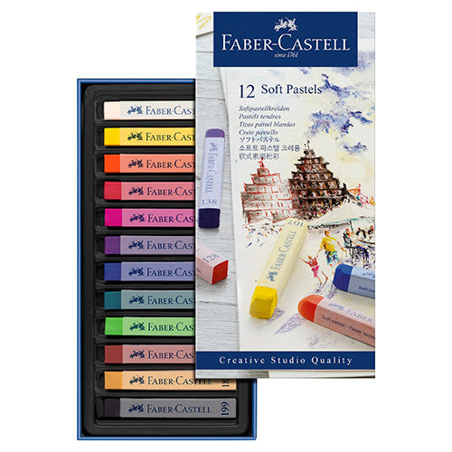 Faber-Castell creativo studio tørre pasteller 12 stk PRE ORDER