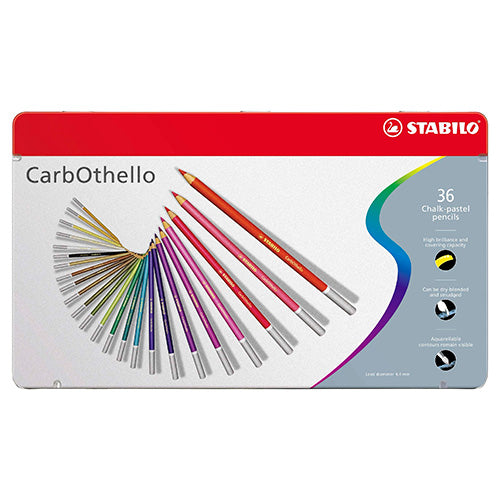 Stabilo carbothello, sett med 36 tørre pasteller i metallboks PRE ORDER