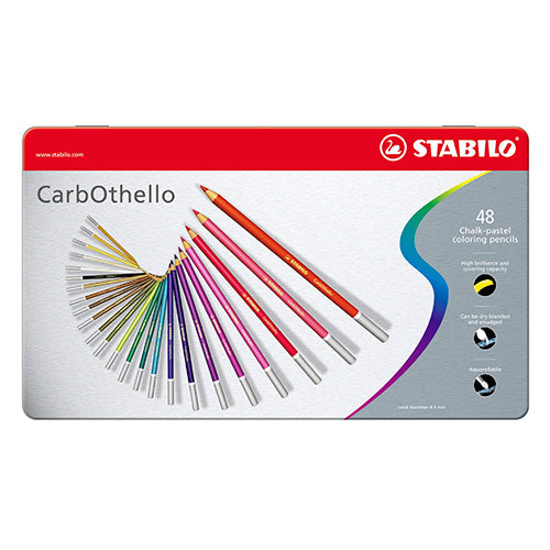 Stabilo carbothello, sett med 48 tørre pasteller i metallboks PRE ORDER