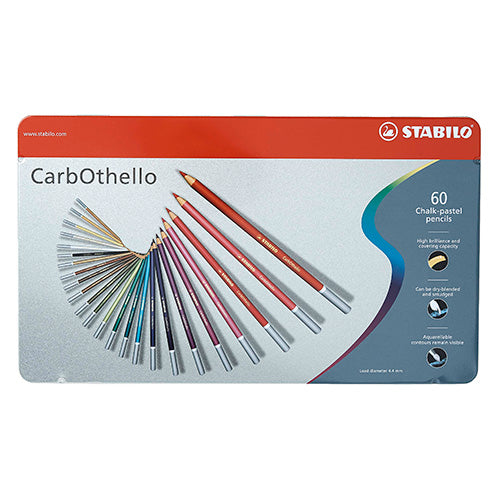 Stabilo carbothello, sett med 60 tørre pasteller i metallboks PRE ORDER