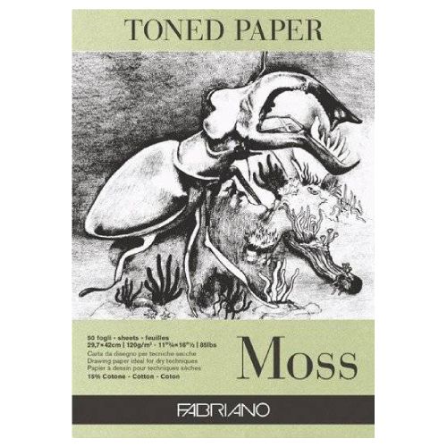 Fabriano toned paper moss 120g 50ark PRE ORDER