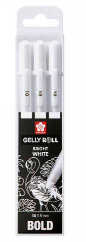 Gelly Roll 10 Gel Pen Set - Sakura - Hvit, 3 stk PRE ORDER